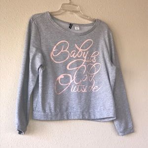 H&M Baby it’s cold outside sweatshirt